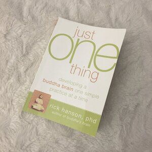 2/$30 'Just One Thing' Psychology Softcover Book